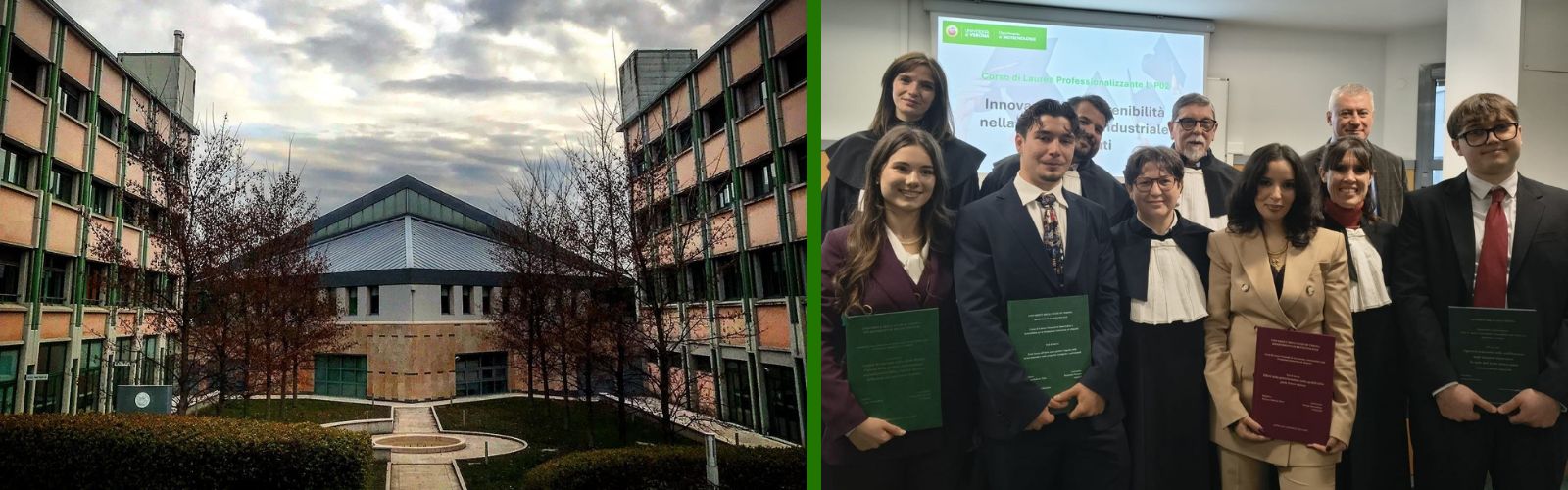 Discusse le prime 4 tesi di laurea in “Innovazione e sostenibilità nella produzione industriale di alimenti”